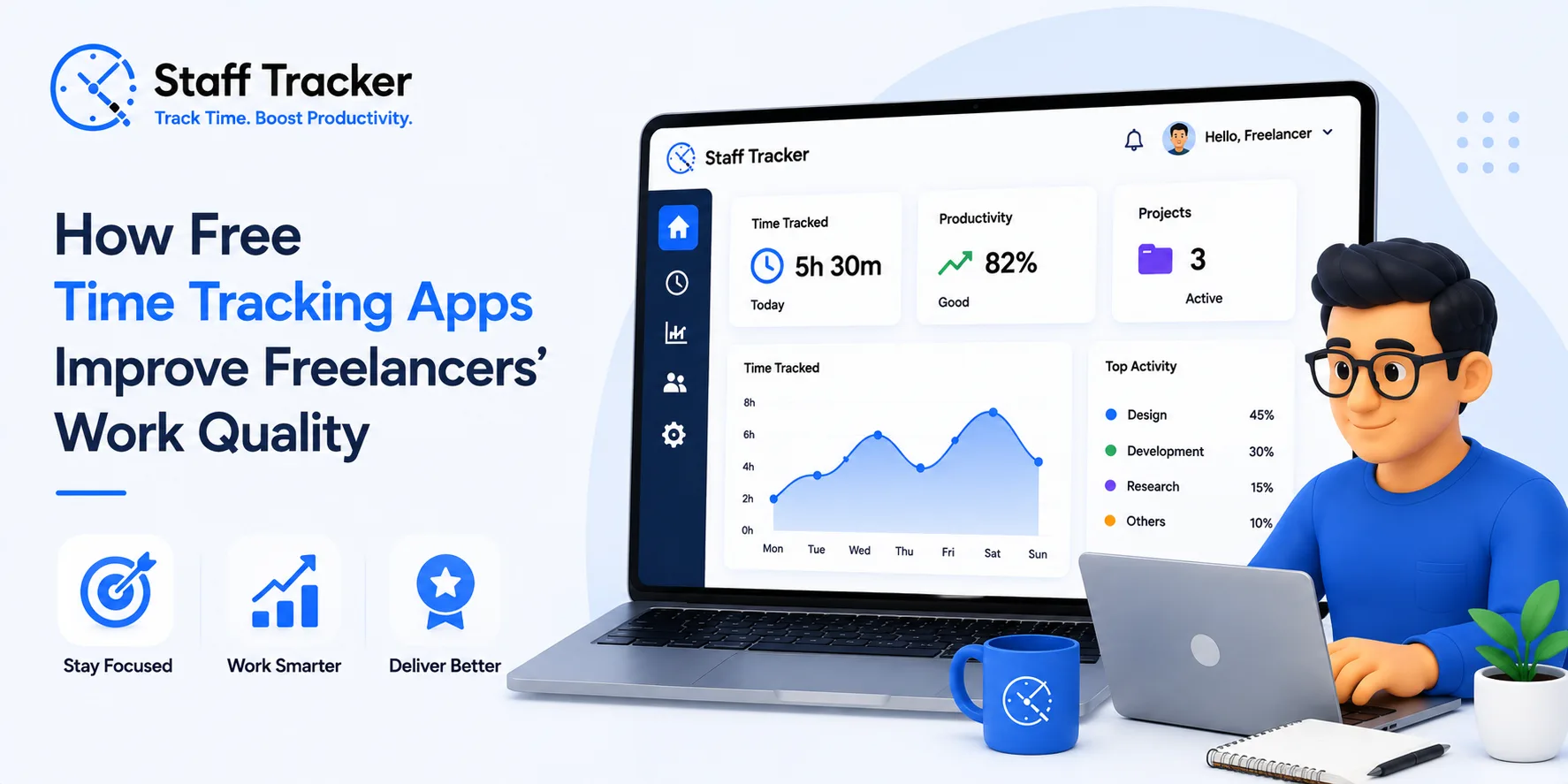 How Free Time Tracking Apps Improve Freelancers' Work Quality 