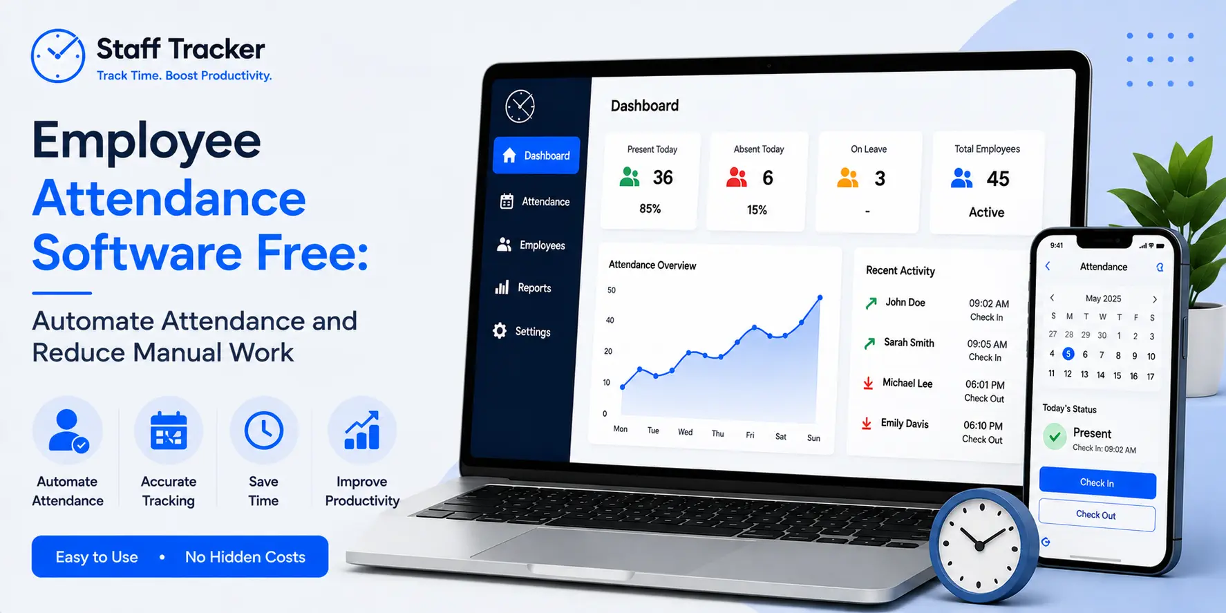 Employee Attendance Software Free: Automate Attendance and Reduce Manual Work