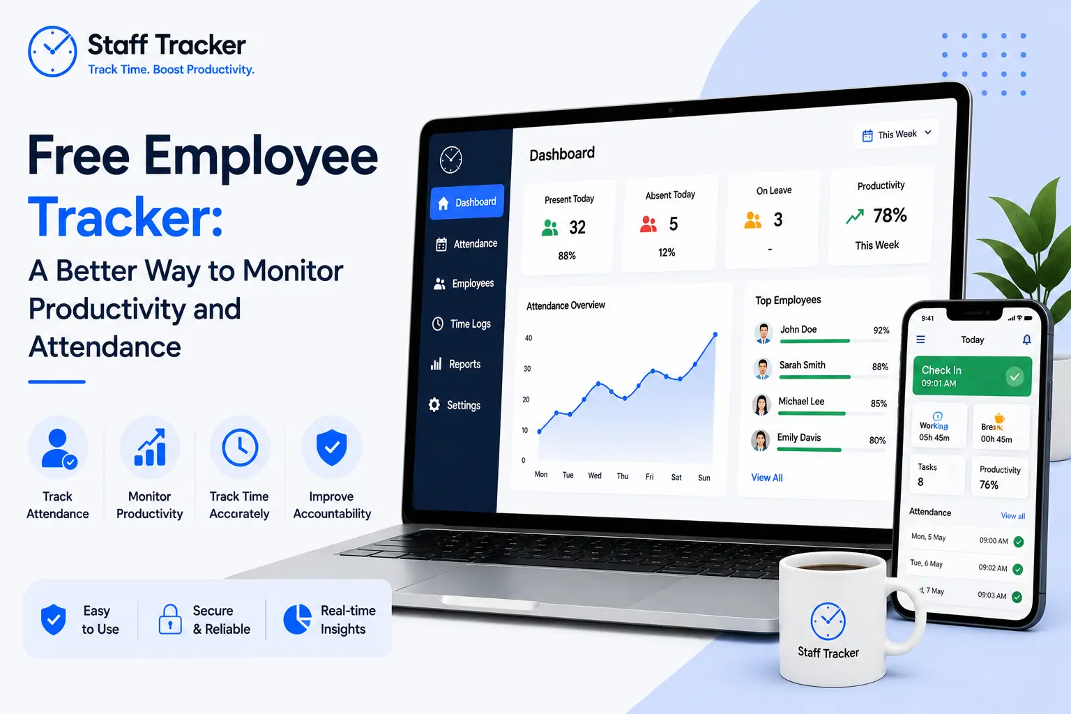 Free Employee Tracker: A Better Way to Monitor Productivity and Attendance