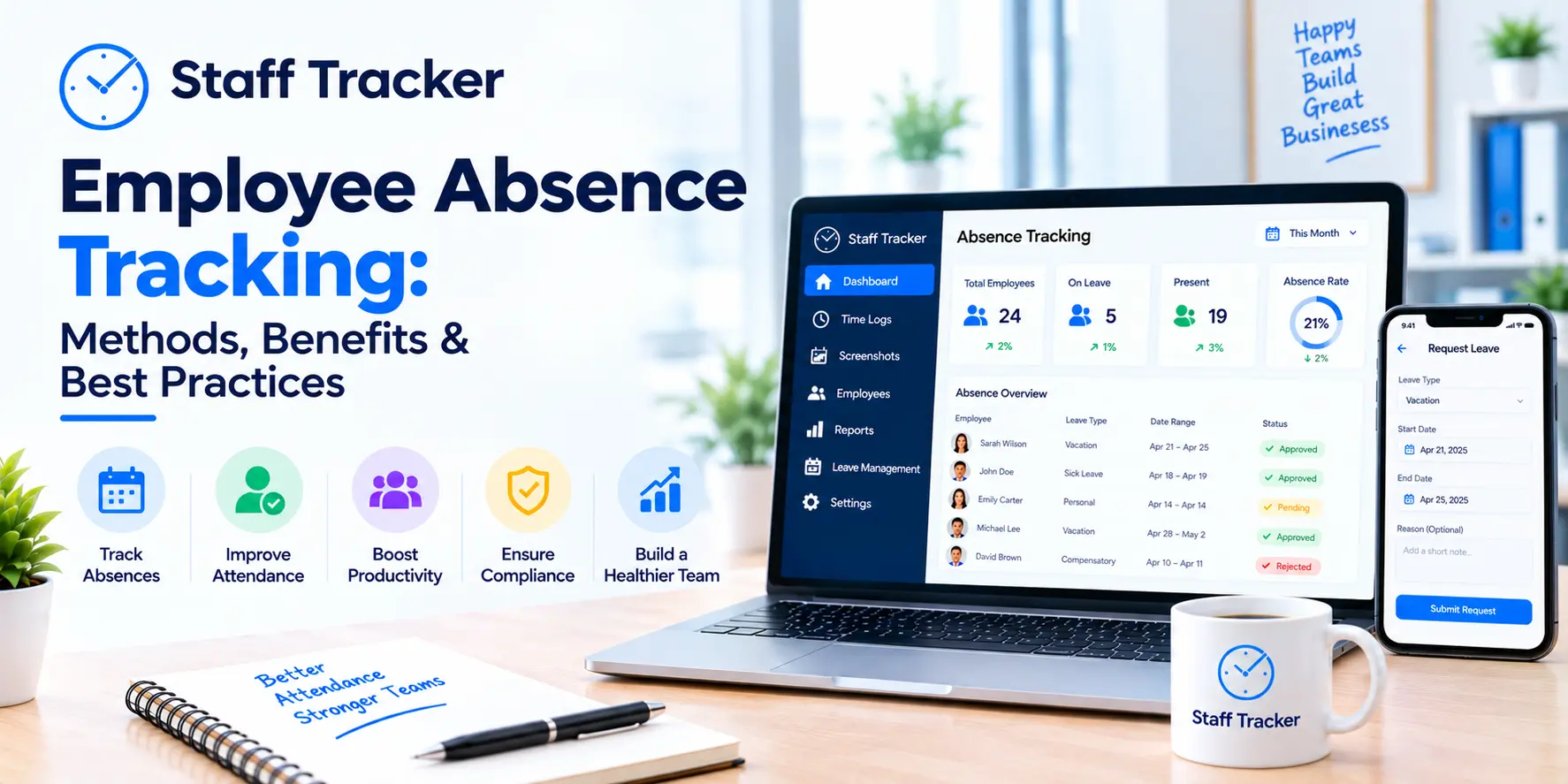 Employee Absence Tracking: Methods, Benefits & Best Practices